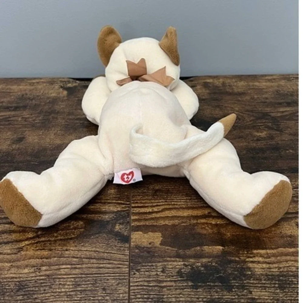 Vintage 1996 TY Pillow Pals Meow the Siamese Cat‎ Plush
